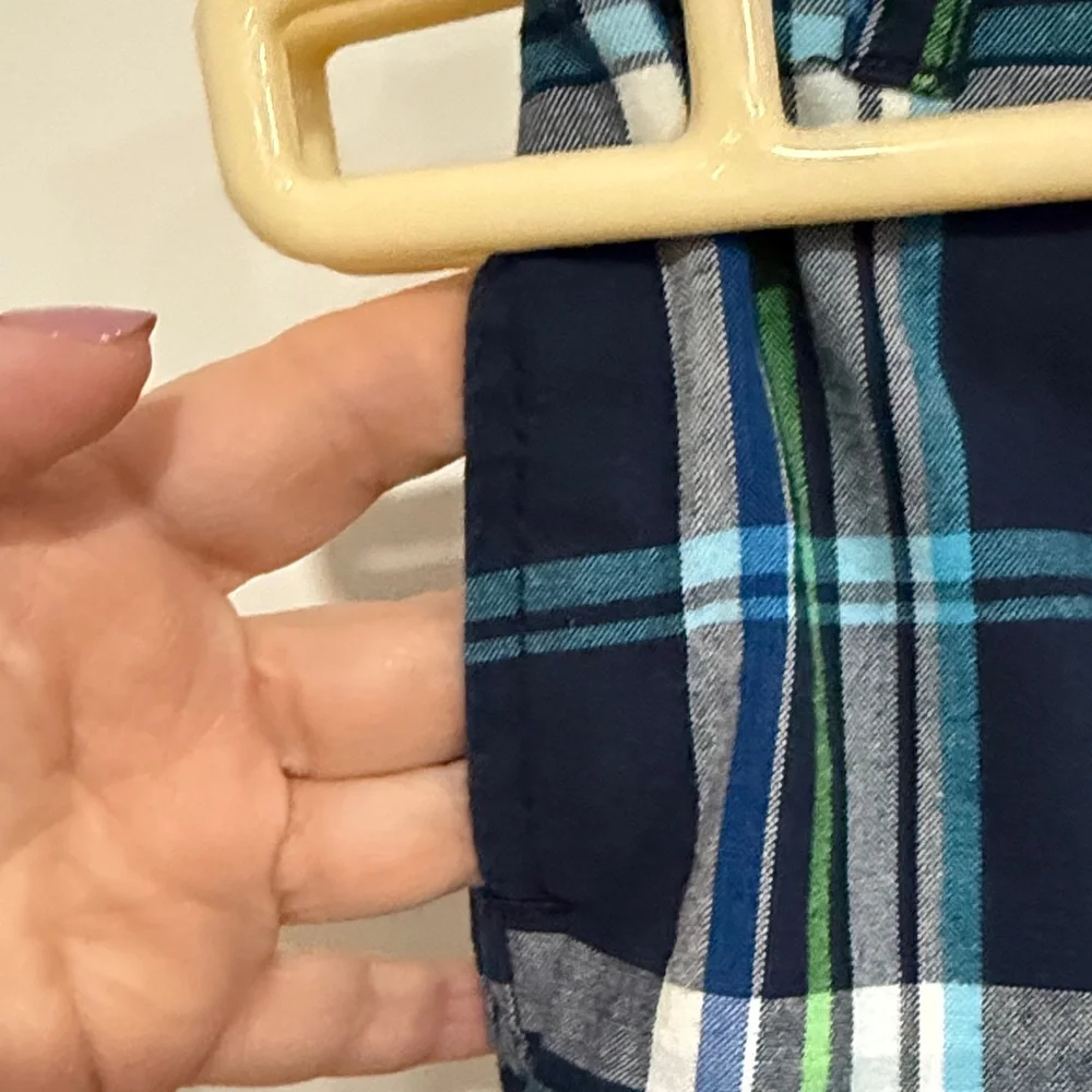Nautica Kids Plaid Shorts - Blue and Green